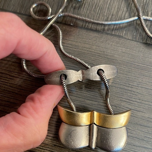 Chico’s Two-tone Butterfly Necklace - Picture 15 of 16